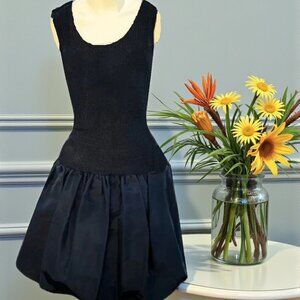 Vintage Nuance Bubble Hem Drop Waist Dress